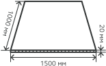 Лист нержавеющий  20х1500х1000 мм.  AISI310S (10Х23Н18) горячекатаный,  матовый
